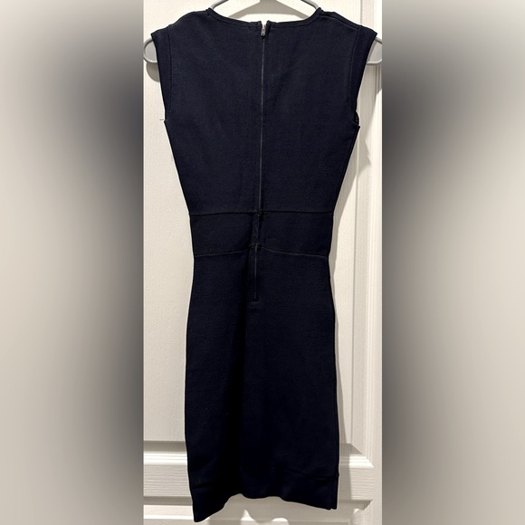 French Connection Capped Sleeve Cruz Danni Lace Inset Bodycon Bandage Dress - Picture 6 of 11